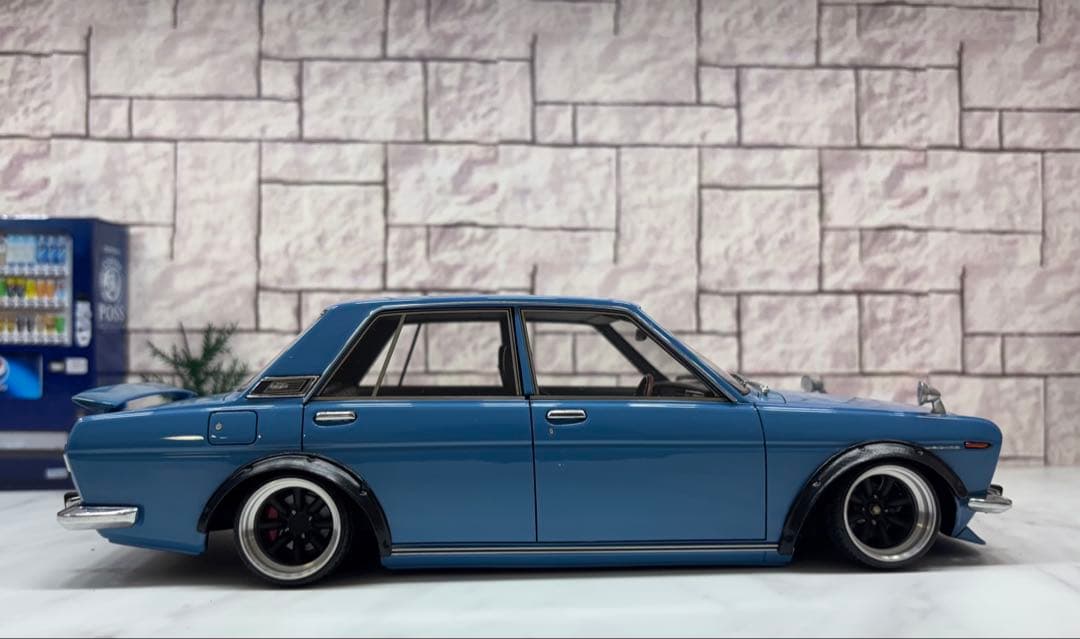 1/18ミニカー IG 510ブル ワタナベ深リムオーバーフェンダーカスタムの