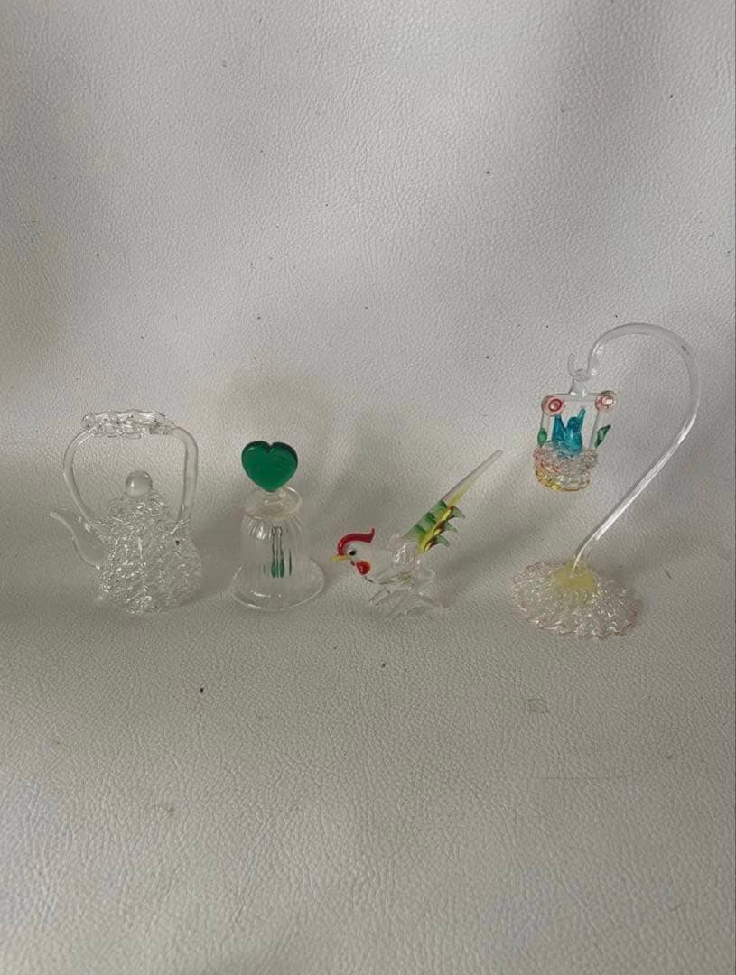 ガラス細工 ミニチュア 天然石 計41点 縁起物 小樽 北一ガラス 函館