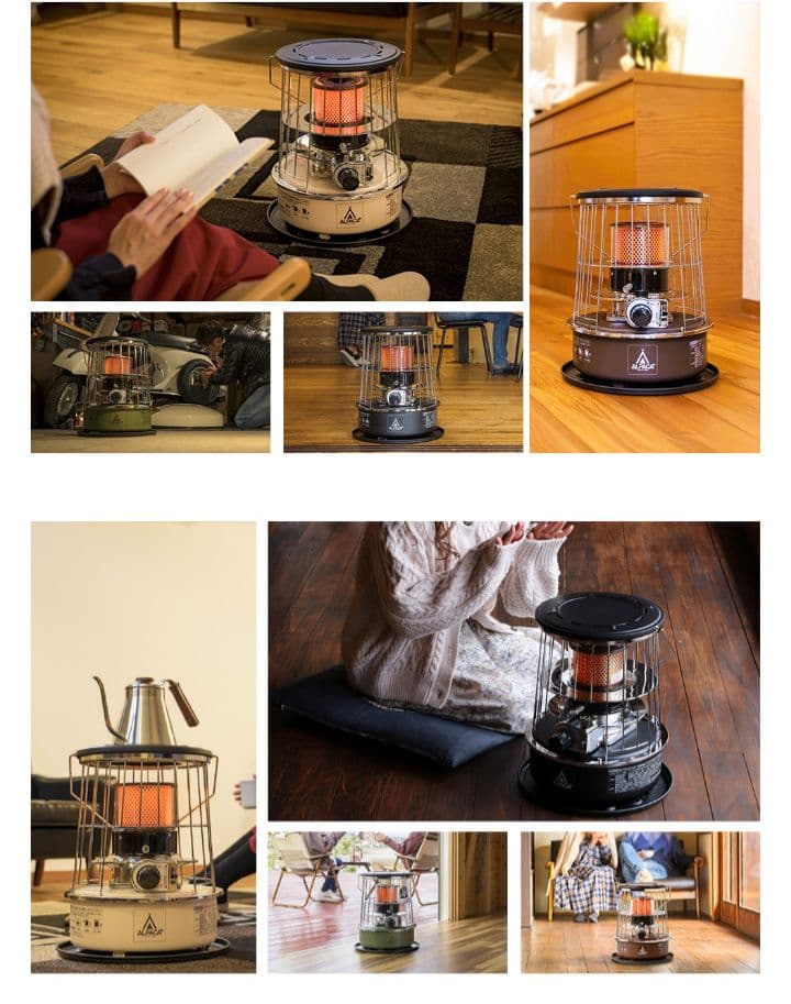 アルパカストーブ TS-77 専用バッグ＋反射板＋五徳付 黒 小型石油ストーブ