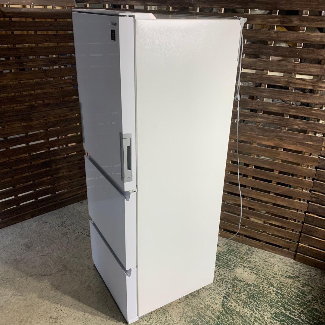 J228 シャープ 冷蔵庫 SJ-GW35H-W 350L 両開き 2022年製