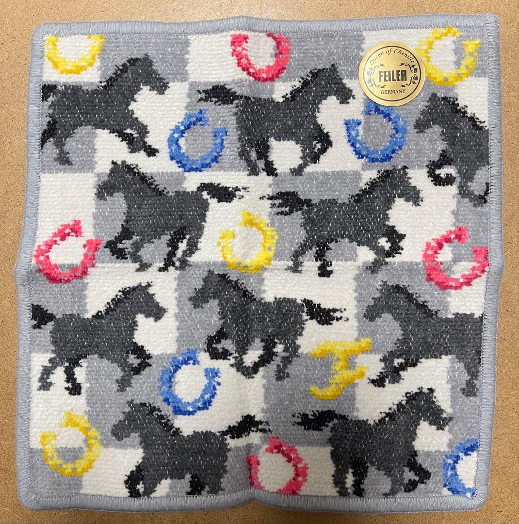 新品未使用 ギフト フェイラー ホース ハンカチ スプリントホース