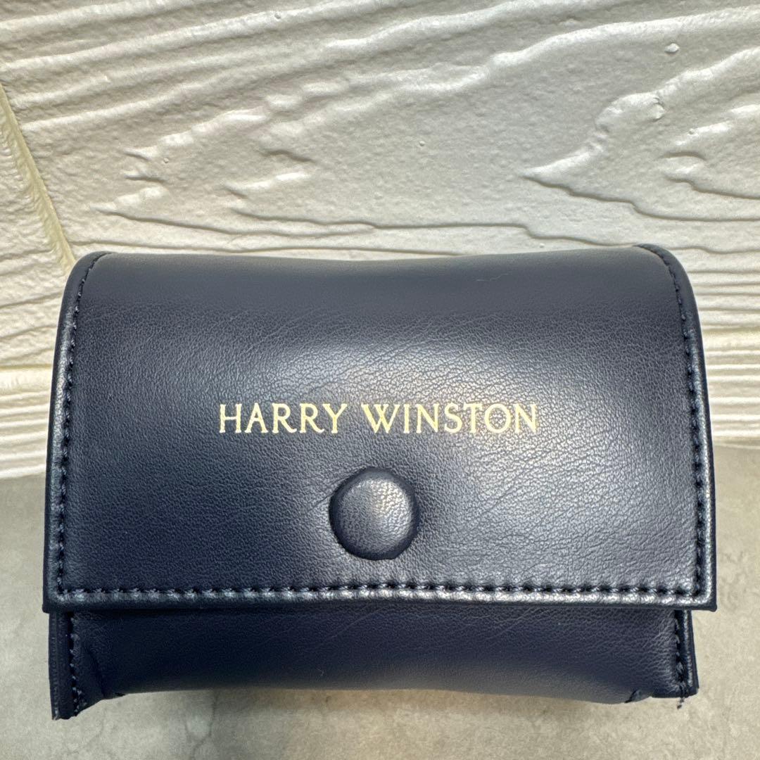 未使用】 HARRY WINSTON ネイビーレザー 時計ケース - メルカリ