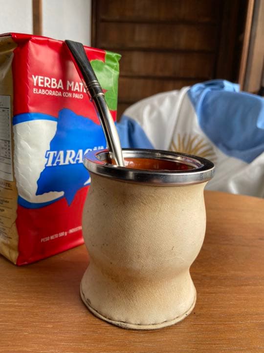 マテ壺、ボンビージャ、マテ茶葉セット