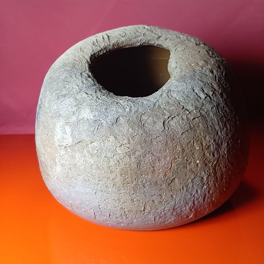 骨董品 安東利喜 花入 花器 花生 花瓶 備前壺 備前焼 希少