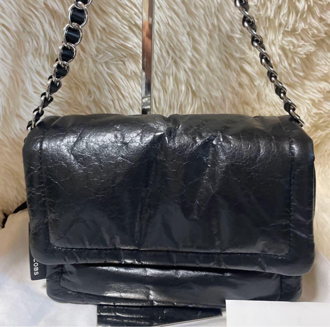 美品　マークジェイコブス　ピロー　ショルダーバッグ　チェーン　ブラック