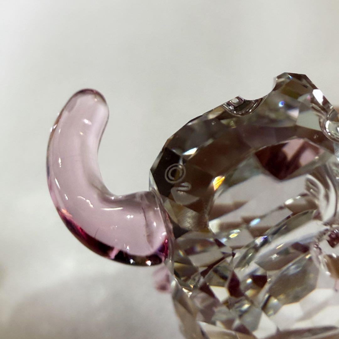 美品 スワロフスキー Kitten 猫 アメショー 蝶々 置物 オブジェ 美品