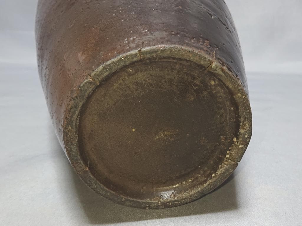 旧家蔵出し 高麗期 黒高麗 四耳壺