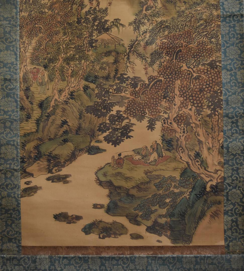 コロナ制圧祈願還元キャンペーン・谷 文晁 軸書、鑑定合箱