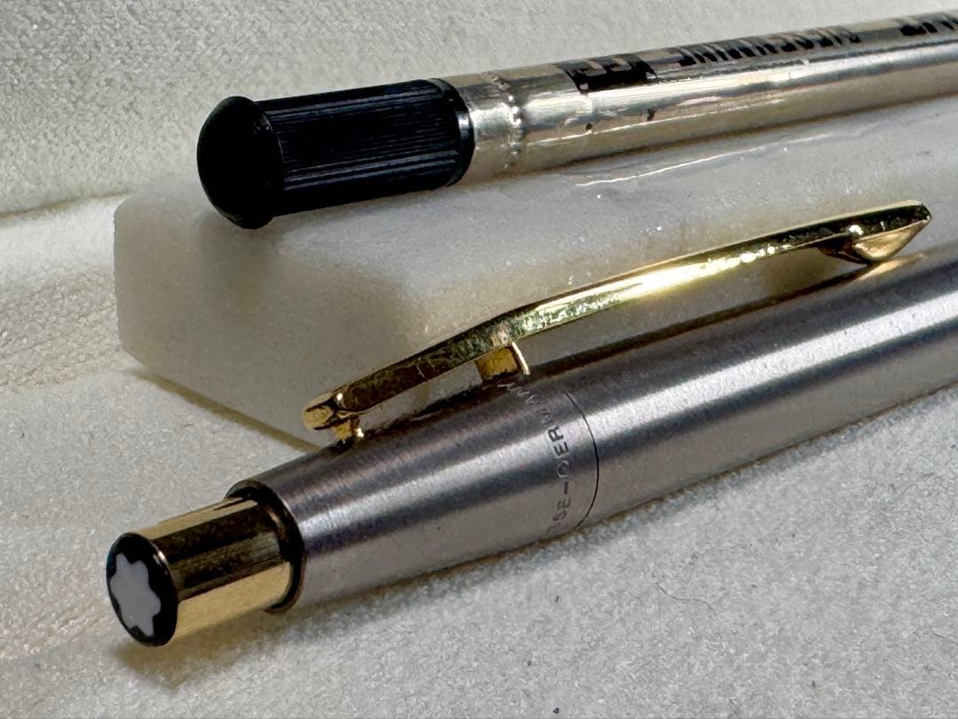 極美品】MONT BLANC 1970S シルバーボールペン スリムライン - メルカリ