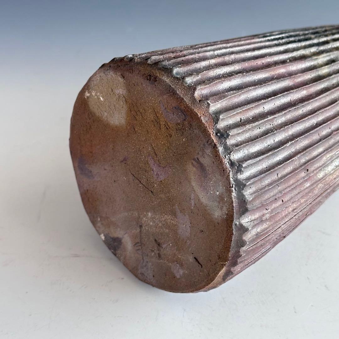 茶道具 丹波焼 傘徳利 花入 森本丹山 立杭焼 共箱 焼