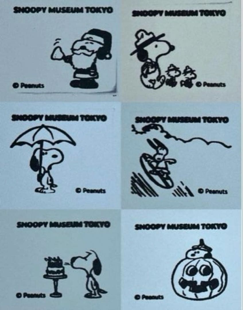 SNOOPY MUSEUM OSMO スタンプ スヌーピー 6点セット - メルカリ