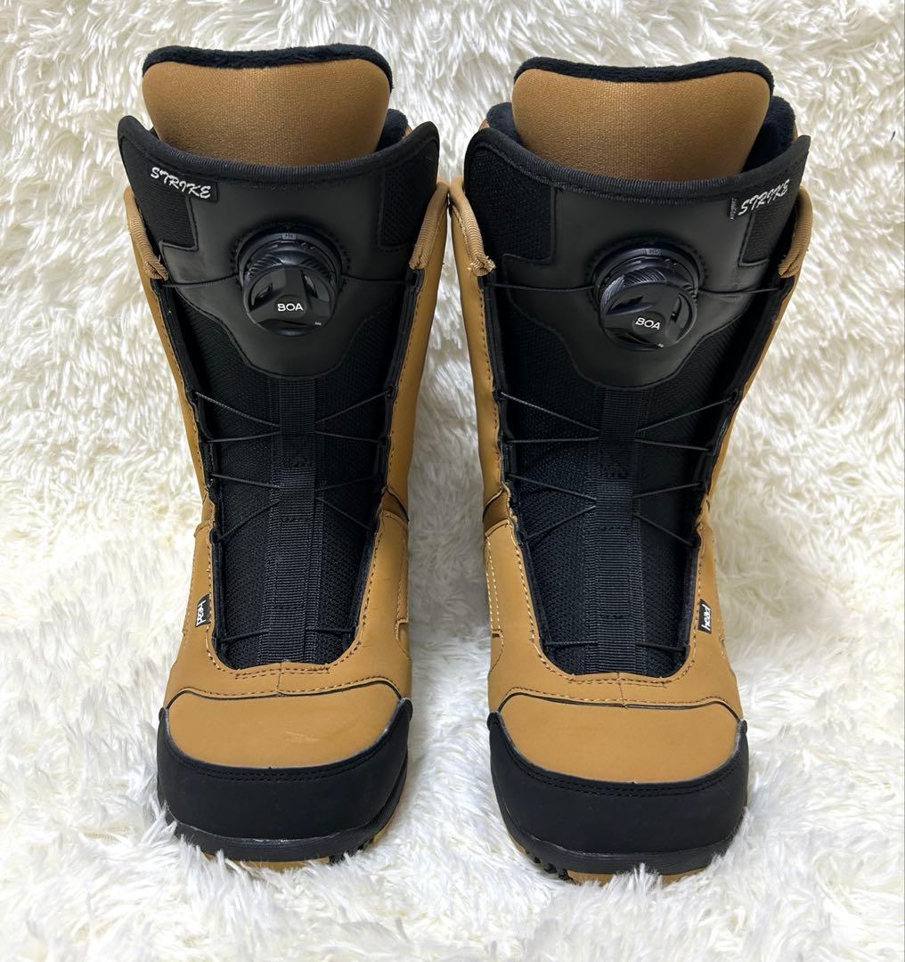 極美品！HEAD STRIKE BOAシステム スノーボードブーツ ベージュ25