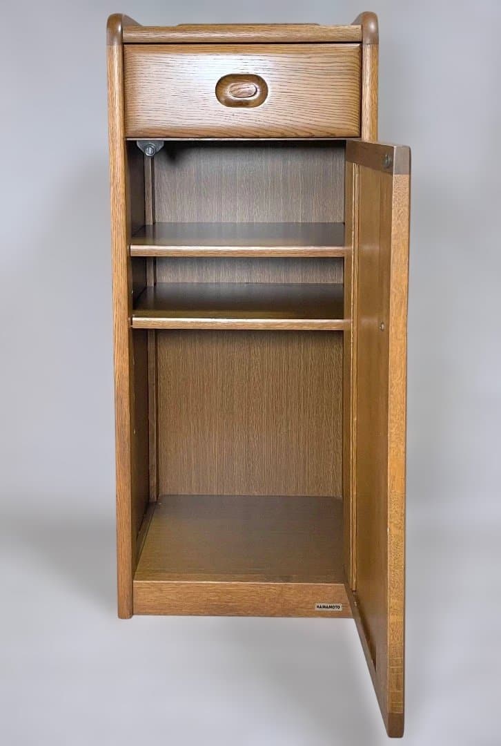 浜本工芸 (ハマモトコウゲイ) 電話台 木製電話台 ファックス台