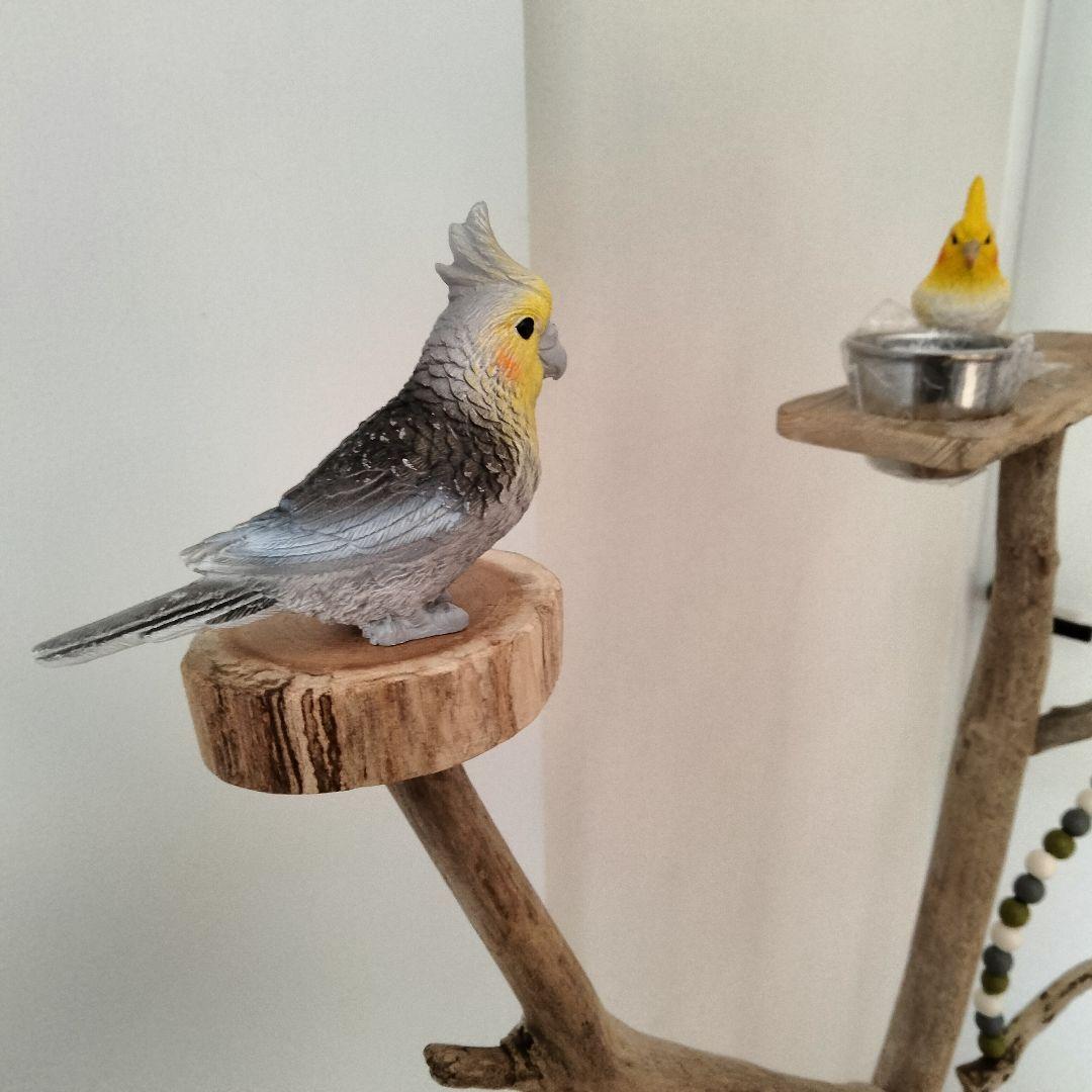 バードアスレチックジム大型 ㊶ 天然木 自然木 流木 インコ おもちゃ