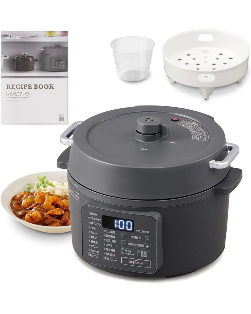 送料込み　IRIS OHYAMA 電気圧力鍋 3L