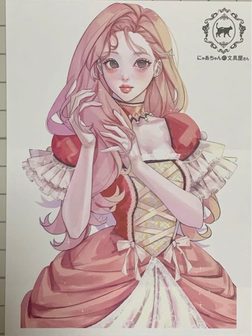 N102 人物ステッカー 女の子 にゃあちゃんの文具屋さん