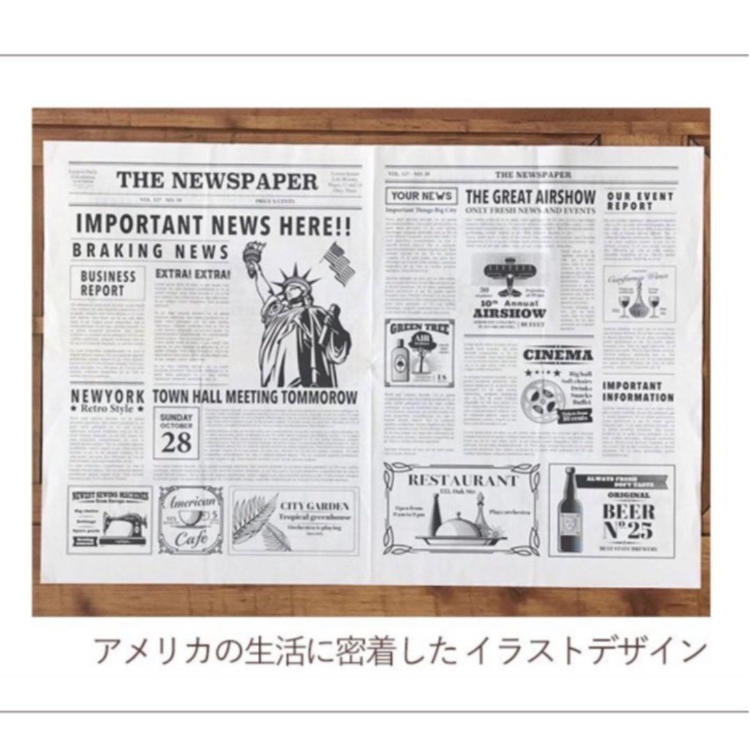 英字新聞風 ラッピング紙 500枚 かなり大量10kgです❤︎