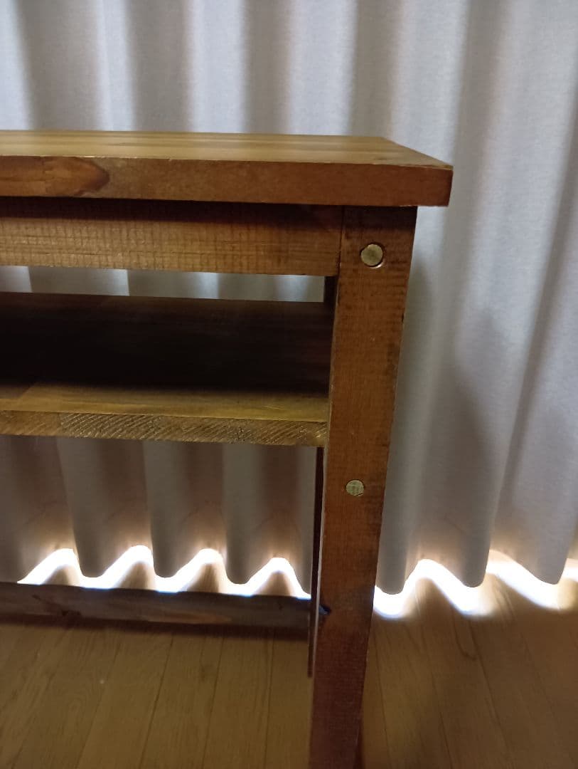 木製デスク　ハンドメイドデスク　木製机 パソコンデスク