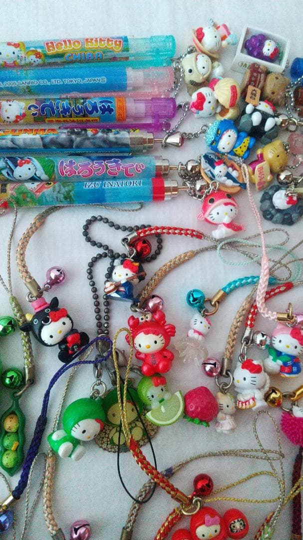 キティ　ご当地　根付け　ボールペン　シャープペン　ストラップ　まとめ売り