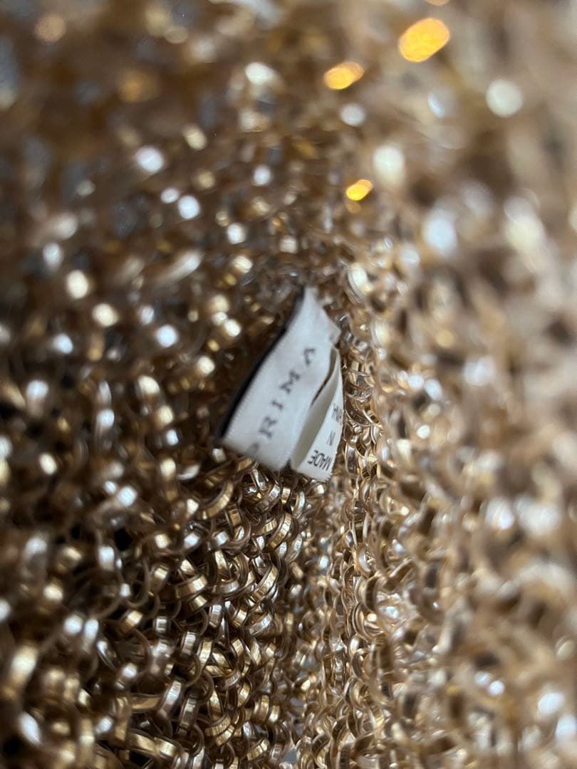 アンテプリマ／ワイヤーバッグ　ゴールド