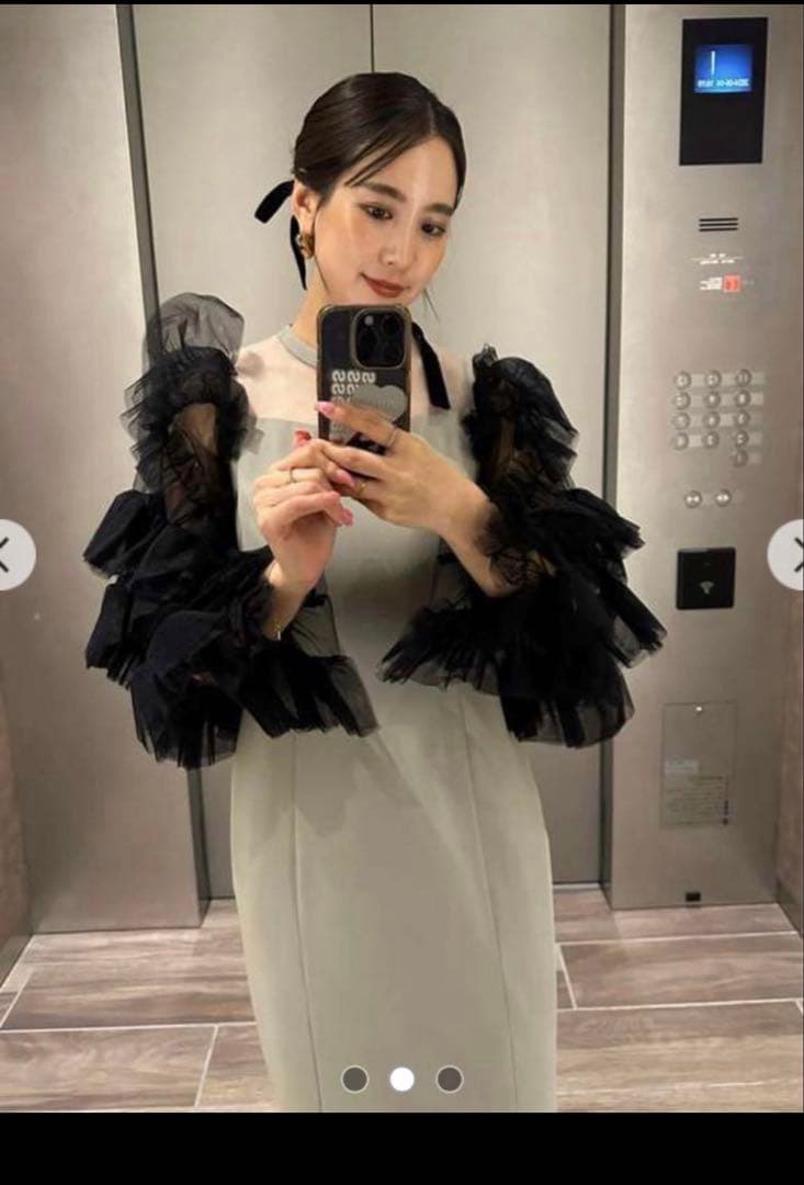 ANDRESD detached sleeve dress