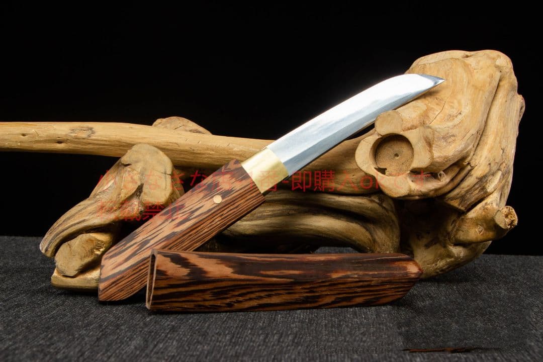 花梨木小短刀-高性能マンガン鋼 古兵器 武具　刀装具　日本刀　模造刀 軍刀