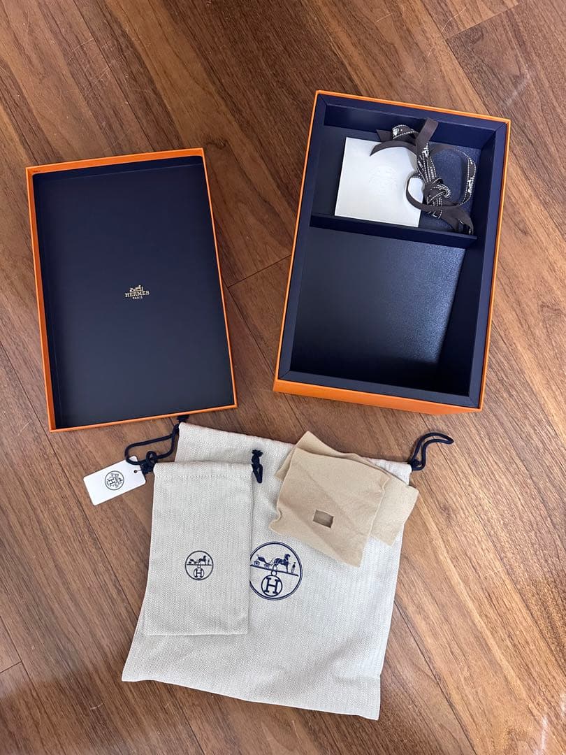 エルメスケリードールピクトブルーボックス空箱ネイビーボックス