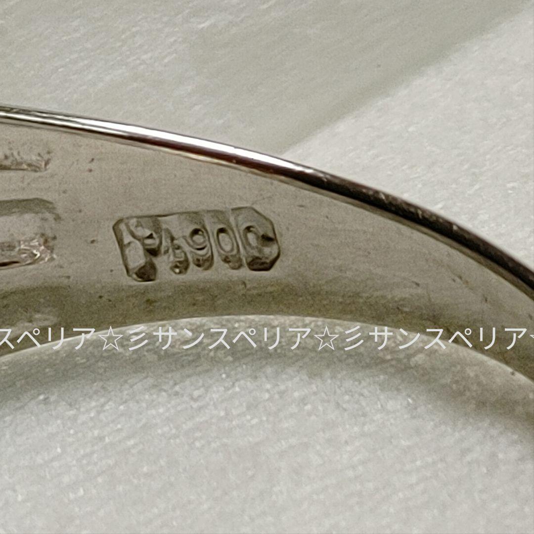 Pt900 ダイヤモンド1.0ct幅広デザインリング