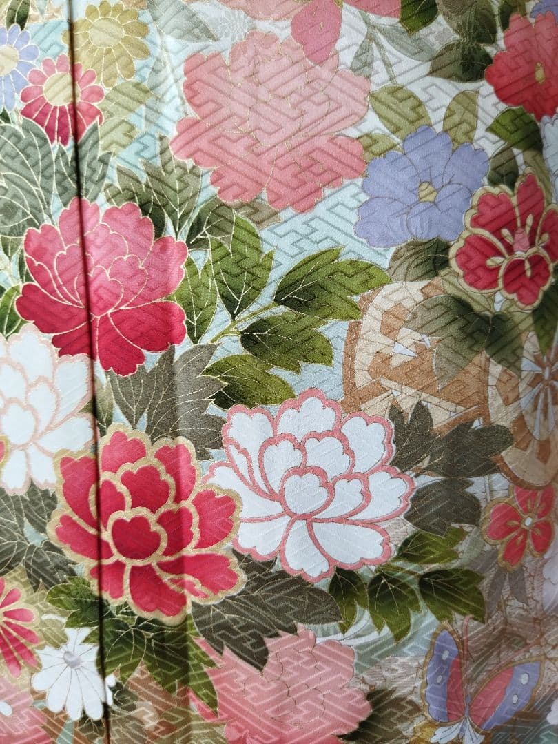 ぷたこ様 427.可憐な振袖7点セット 正絹 フルセット成人式 小田急