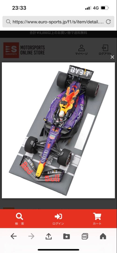 新品 MVショップ 1/18 マックス・フェルスタッペン 2023 ラスベガス