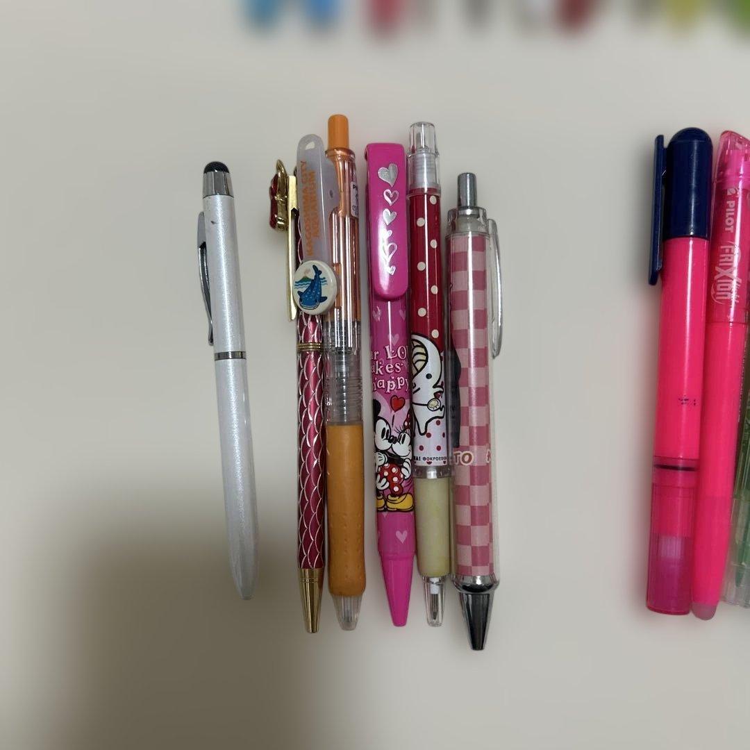 ボールペン カラーペン シャーペン 消しゴム 蛍光ペン 53点セット