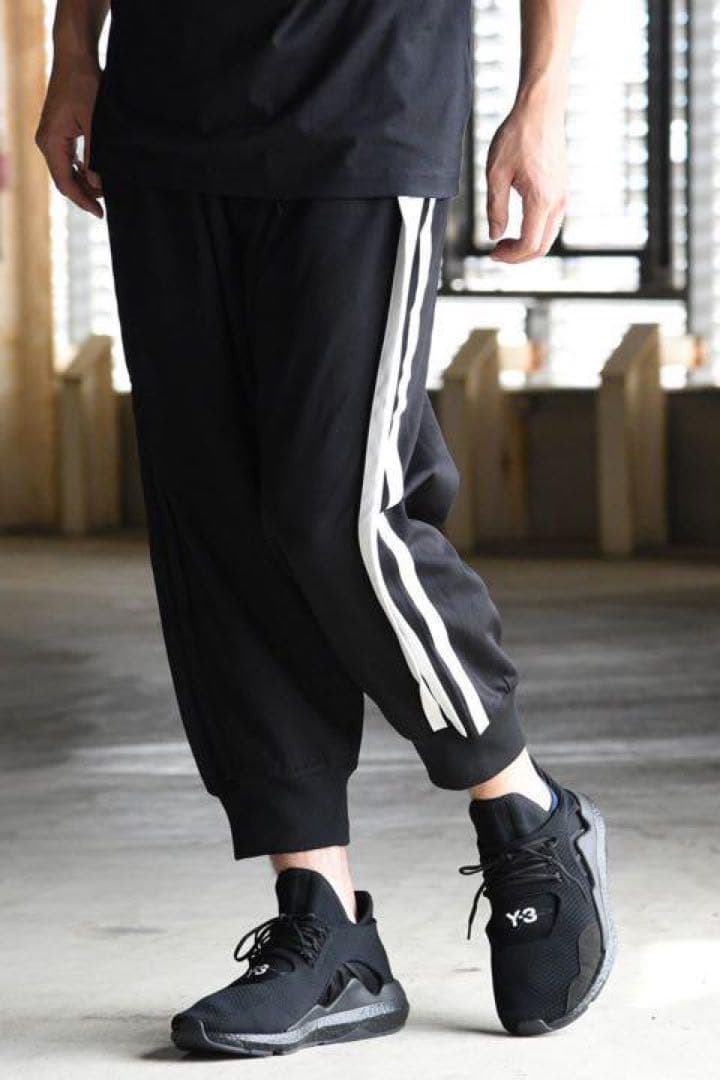 Y-3 スリーストライプスサルエルパンツ