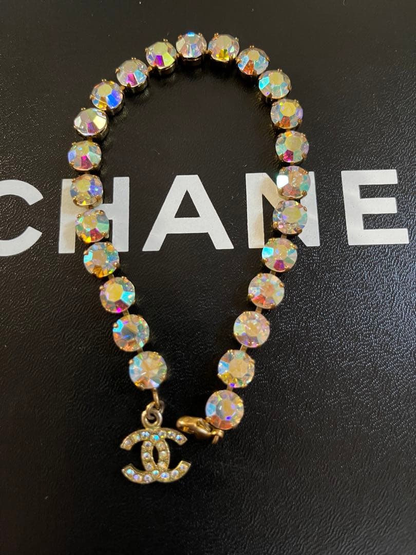 CHANEL クリスタルビーズ アンクレット
