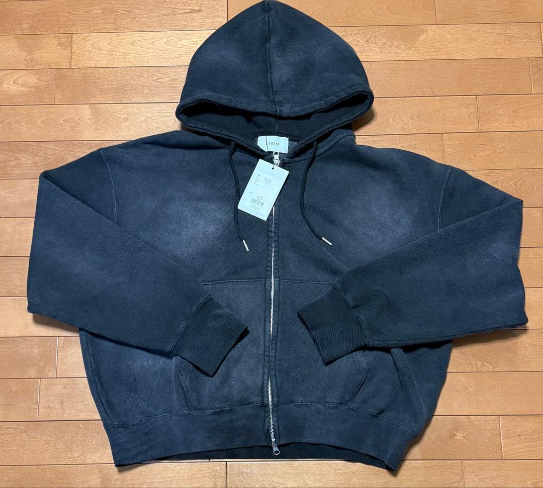 ジャギ❗️新品未使用❗️soerte ヴィンテージ 短丈 フルジップパーカー
