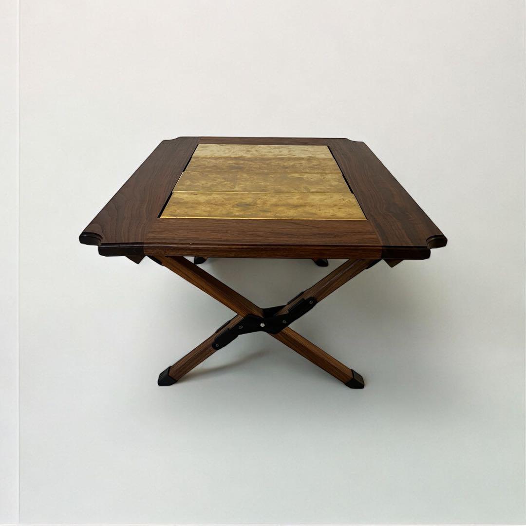 outlet】ブラックウォールナット2ユニットテーブル