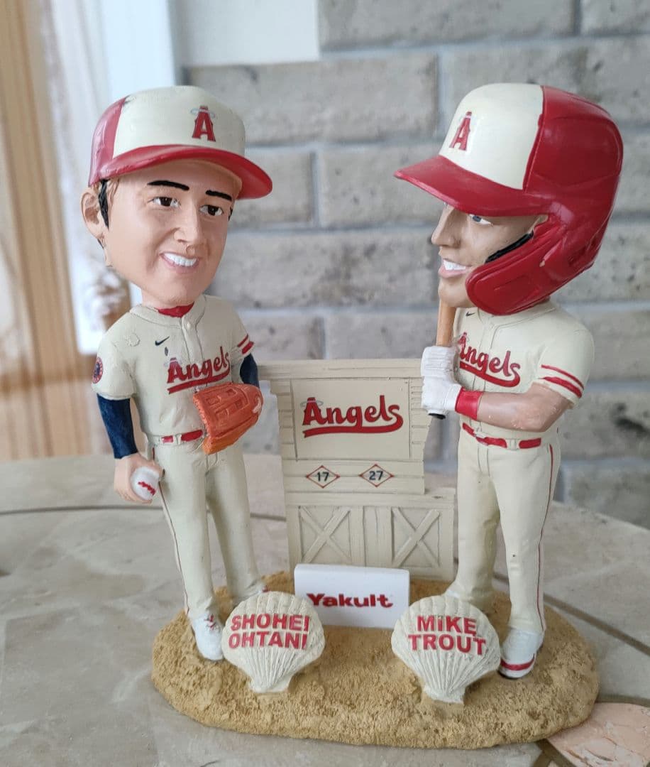 球場限定】 7月1日先着限定配布 大谷翔平&マイク・トラウトダブル