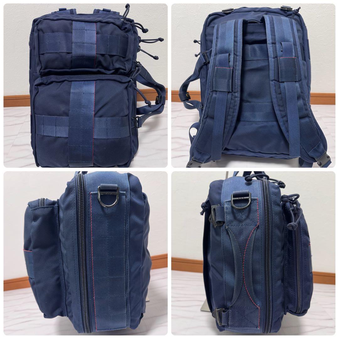 希少✨別注BRIEFING×BEAMS+ 3way ビジネスリュック 青 PC可