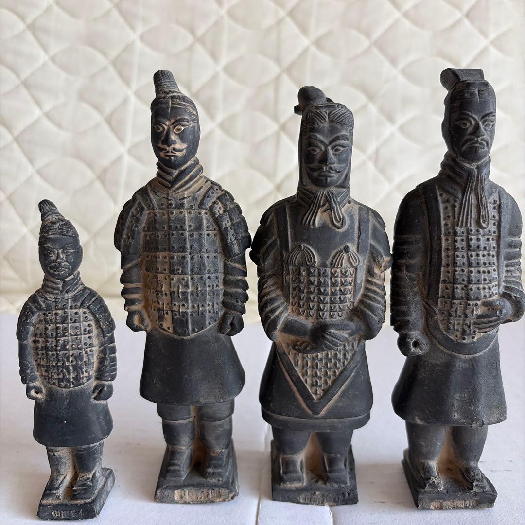 古代中国 兵士像 置物 セット - メルカリ