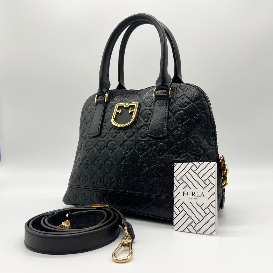 ✨希少 美品 フルラ ショルダーバッグ ファンタスティカ 2way レザー