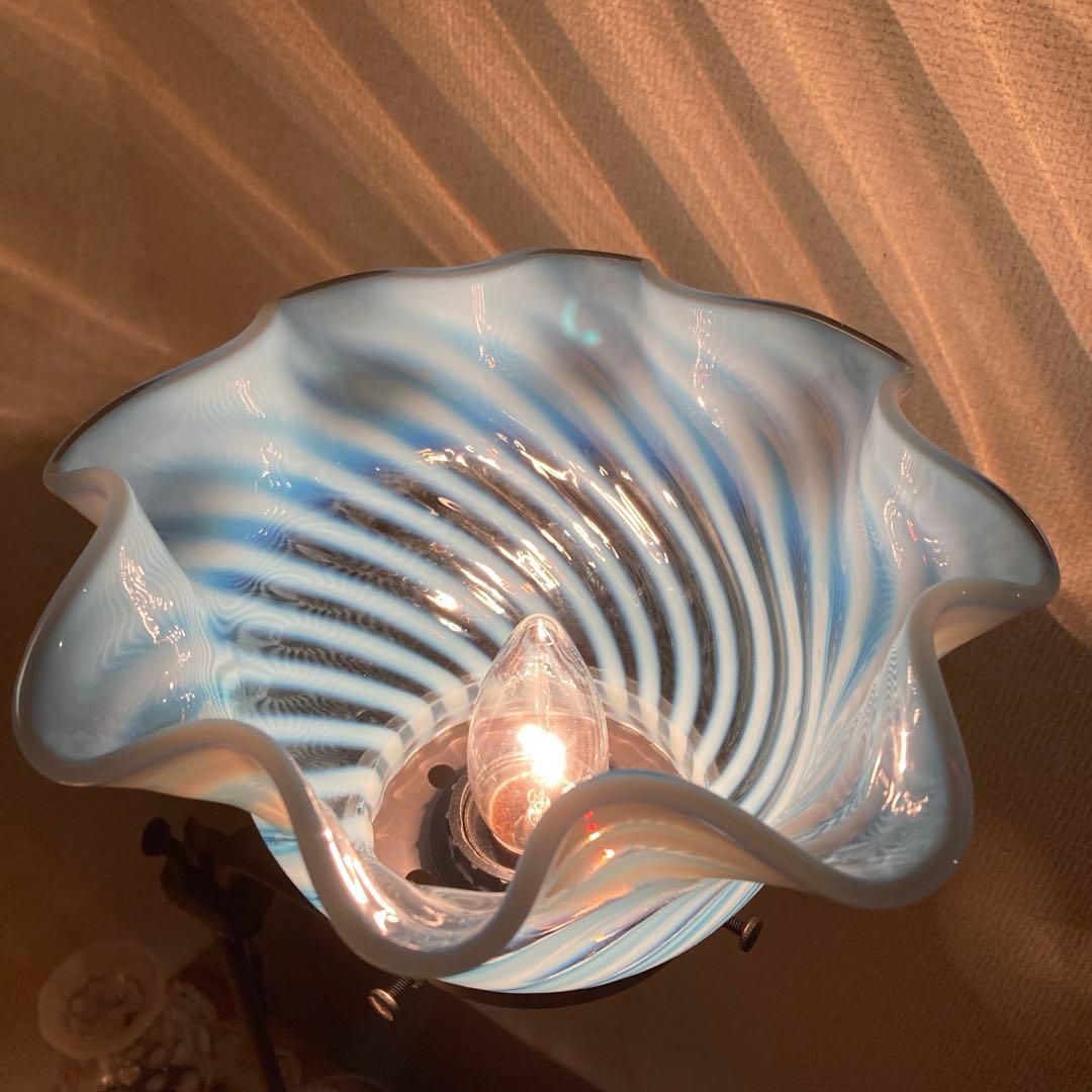 専用）フェントン 大きなランプシェード アンティーク スタンドセット