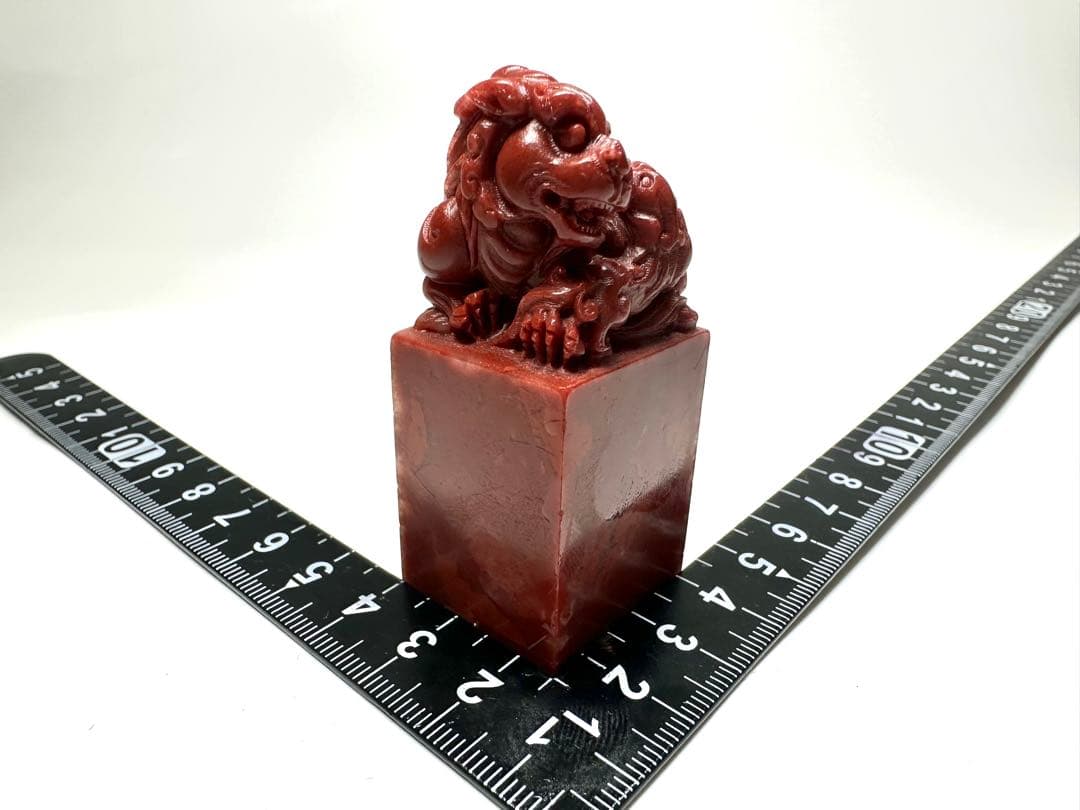 獅子】 太獅 少獅 母子獅子 美品 高級印材 篆刻 印石 ラオス印