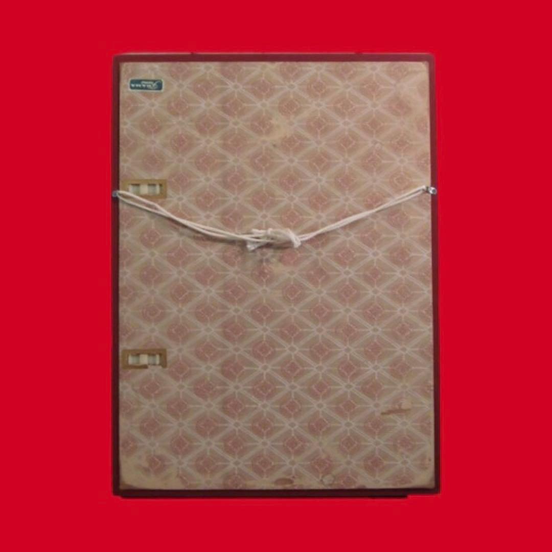 竹内栖鳳 肉筆風水彩『夢の跡より』直筆サイン 亭幹印　シミあり