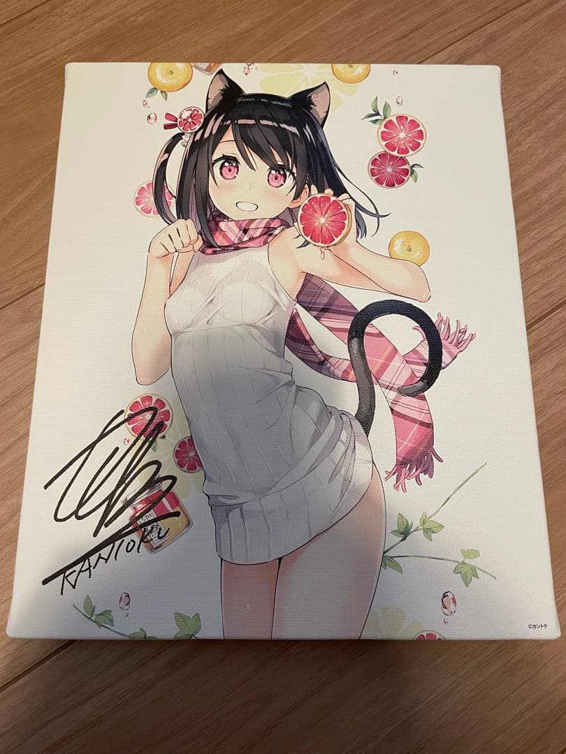 カントク DMMスクラッチW賞直筆サイン入りしずくちゃんキャンバスボード