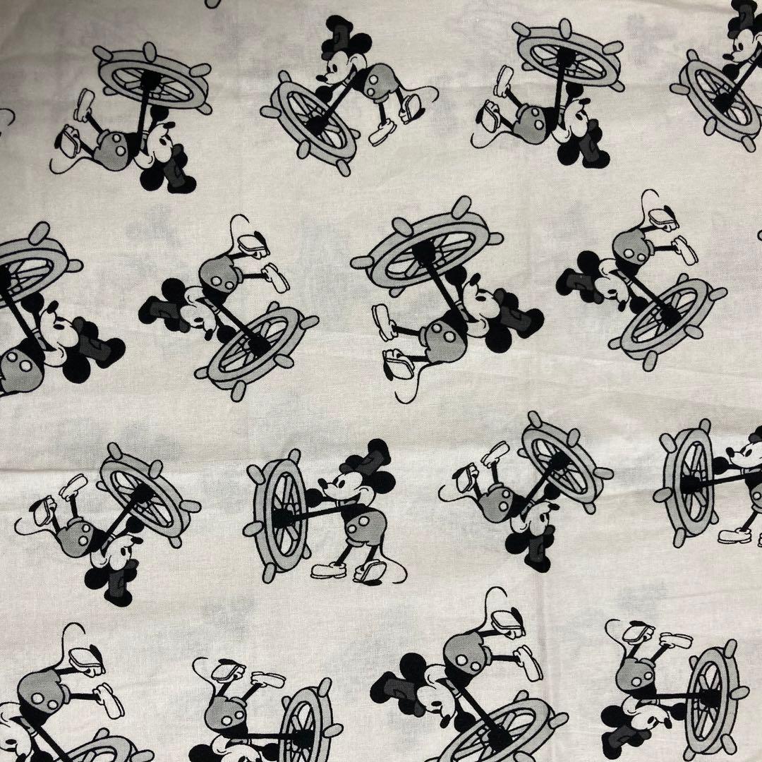 42cm 蒸気船ウィリー ディズニー ミッキー ミニー 輸入 生地 - メルカリ