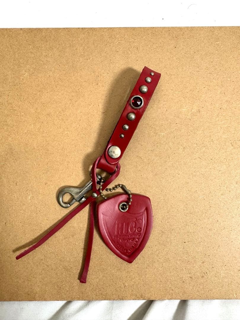 HTC Snap Key Holder red stone 赤レザー
