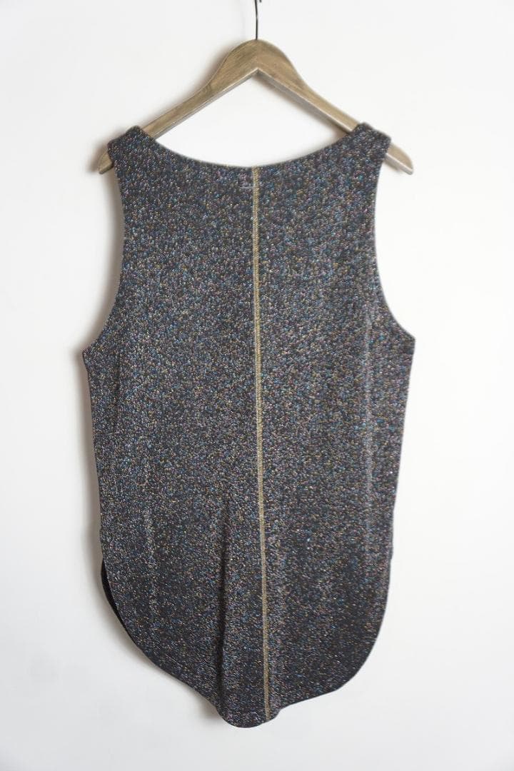 美品 24SS SHINYAKOZUKA タンクトップ ラメ 802P△ 美品 24SS