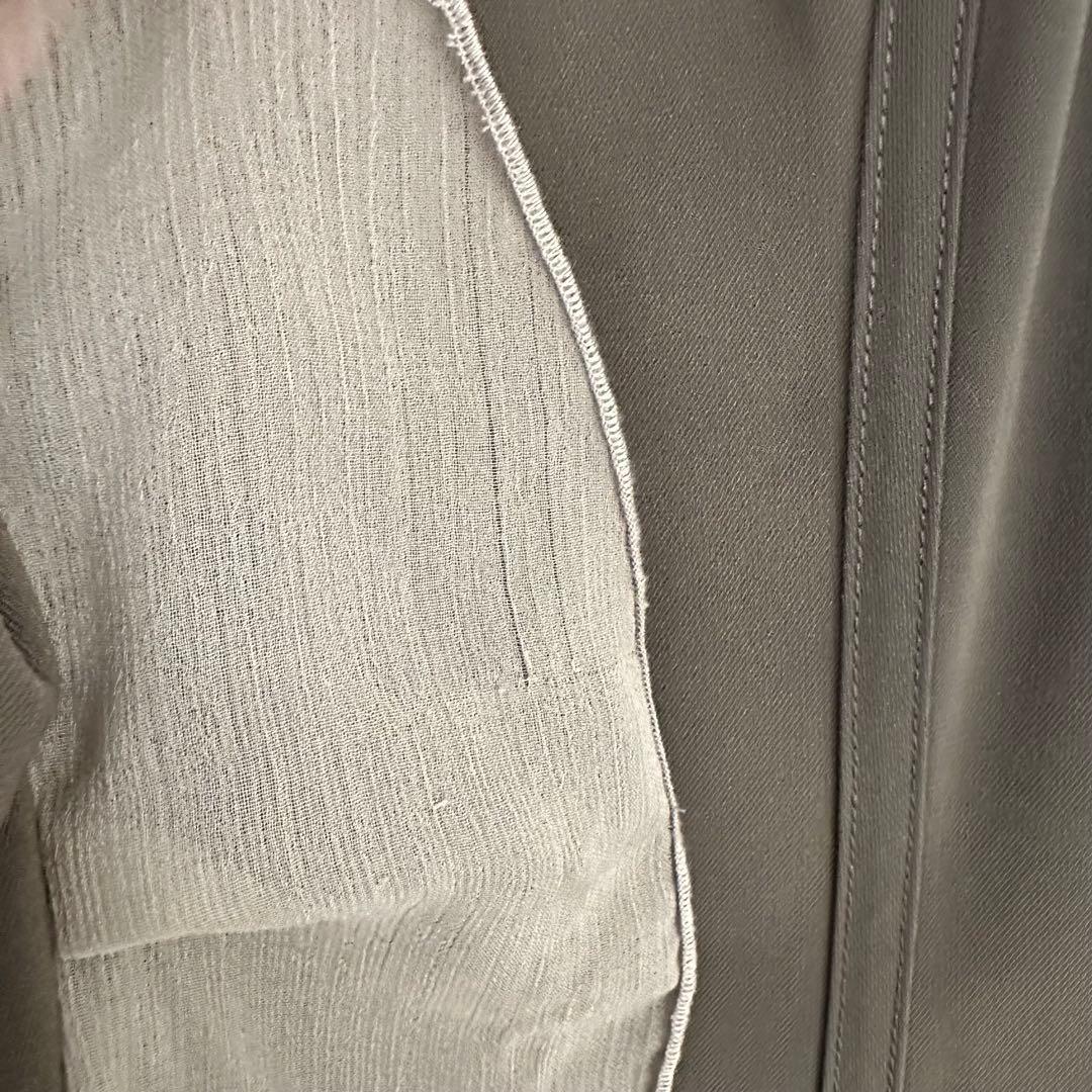 クヌースマーフ フリルスリーブワンピース カーキ Sサイズ