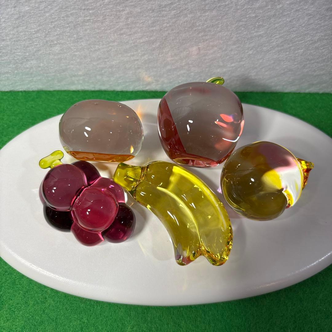 クリスタル野菜と果物 ガラス細工