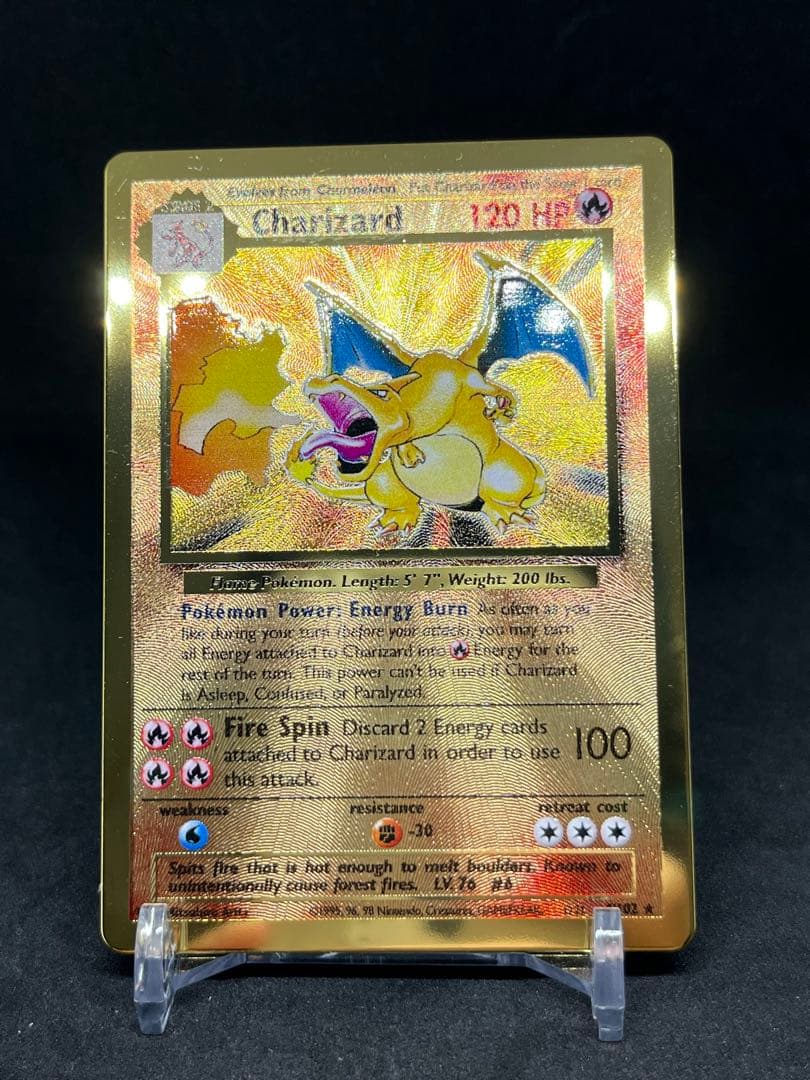 ポケモンカード 正規品 英語 メタルカード リザードン 25th