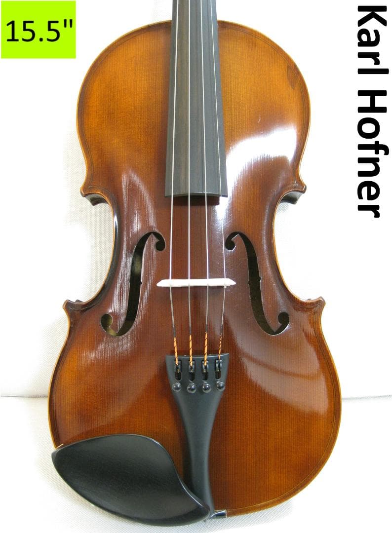 美艶良彩】 ドイツ製 カールヘフナー 15.5インチ ビオラ 付属品セット